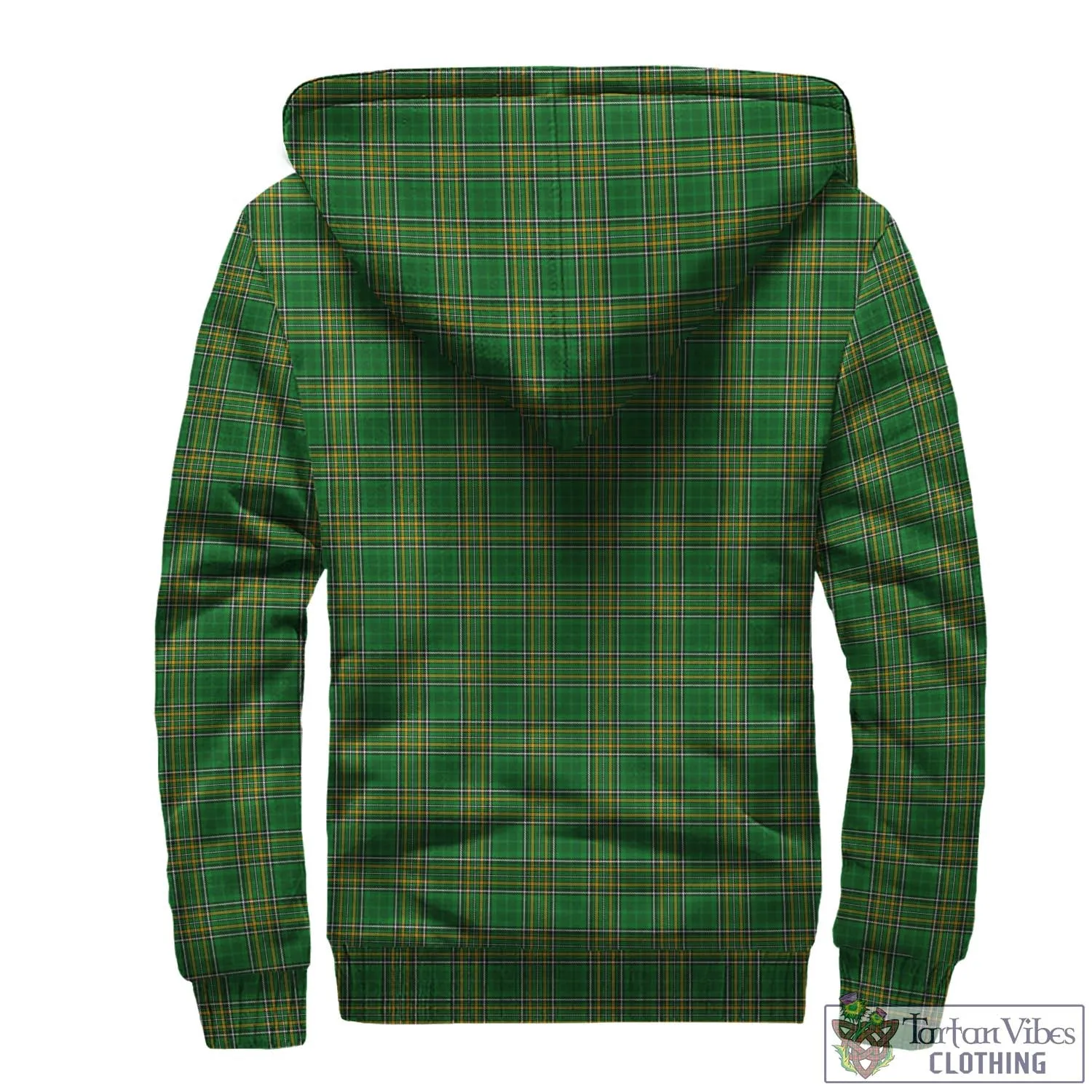 Aldworth Irish Clan Tartan Sherpa Hoodie with Coat of Arms