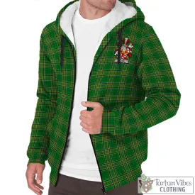 Allen Irish Clan Tartan Sherpa Hoodie with Coat of Arms