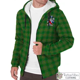 Annesley Irish Clan Tartan Sherpa Hoodie with Coat of Arms