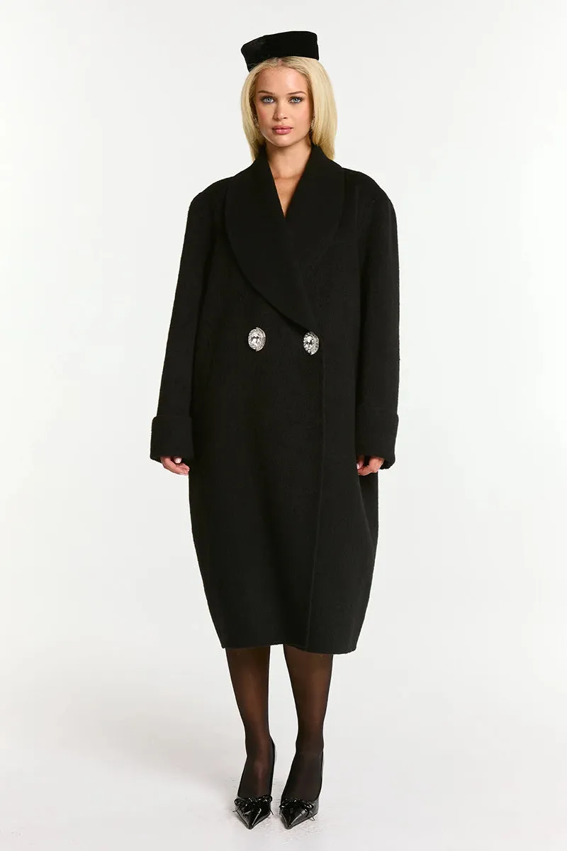 AUDRINA COAT IN BLACK