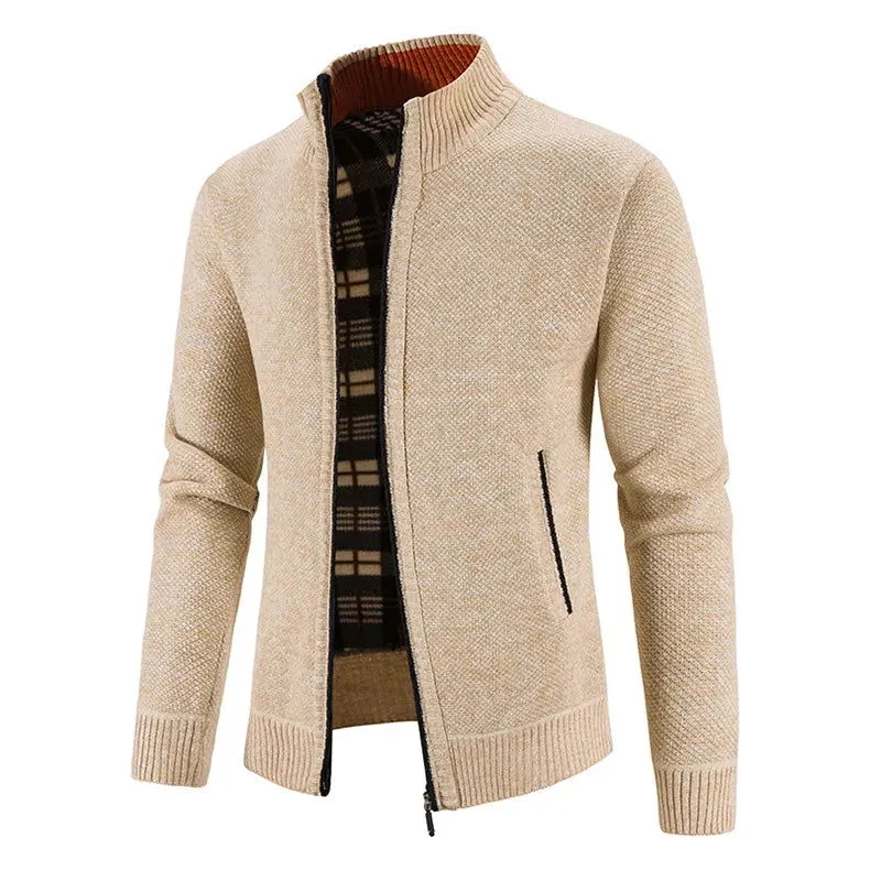 Autumn/Winter Plush Thickened Jacket Sweater for Men*