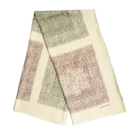 BEIGE WOOL AND SILK STOLE