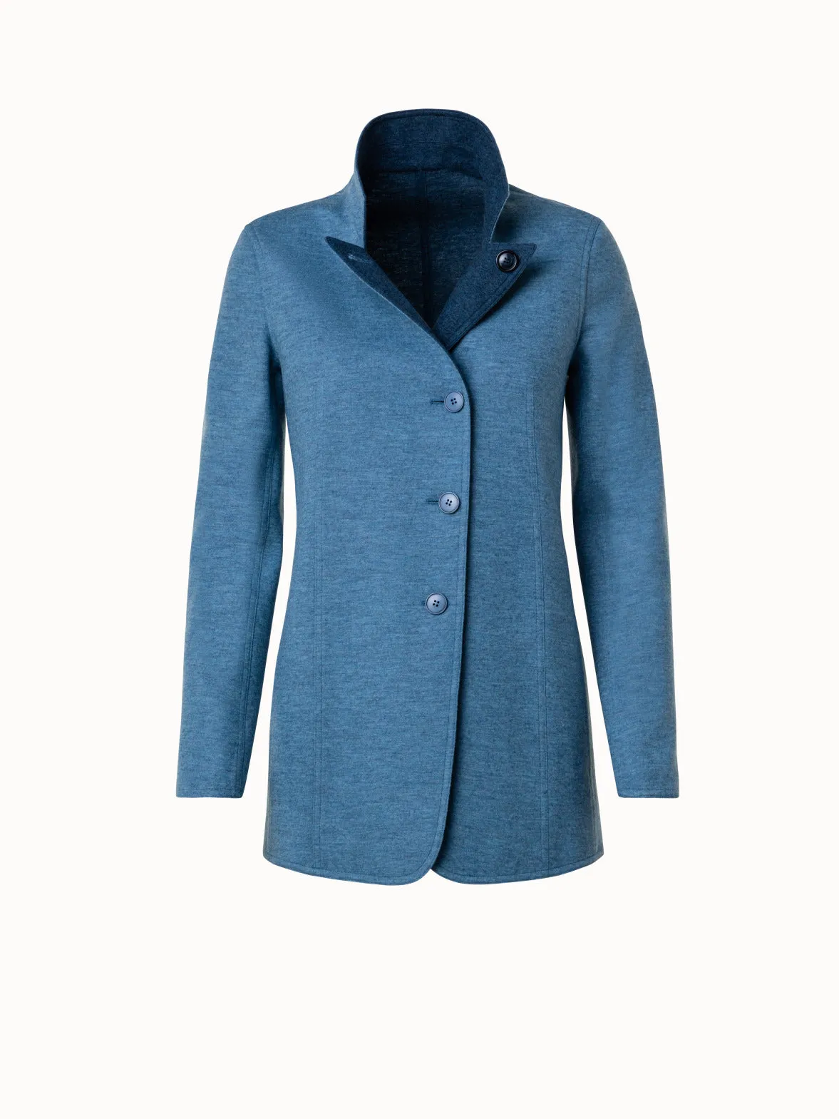 Cashmere Jersey Long Jacket