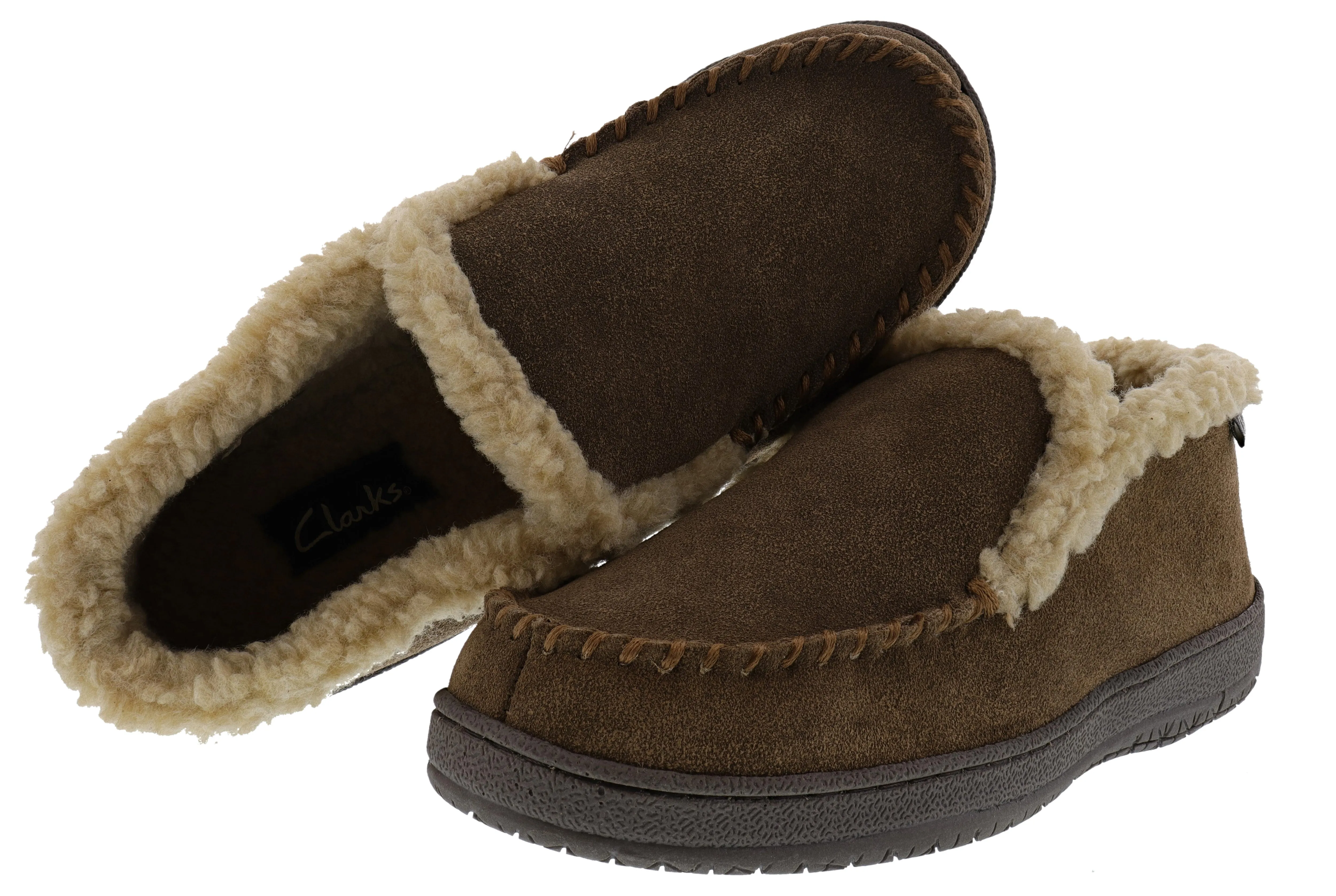 Clarks Men's Moccasin Winter Slippers Andrew