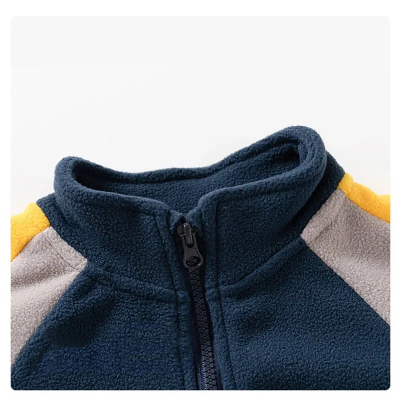 Color Block Polar Fleece Jacket