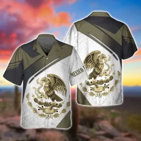 Cool Mexico Hawaiian Shirt, 3d Full Printed Mexican Aloha Beach Hawaii Shirts, Summer Gift