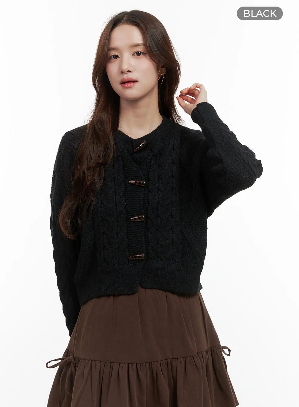 Cozy Cable Buttoned Cardigan OO421