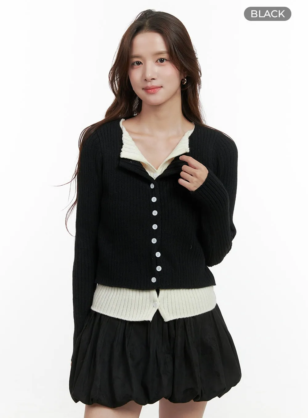 Cozy Chic Buttoned Cardigan OO421