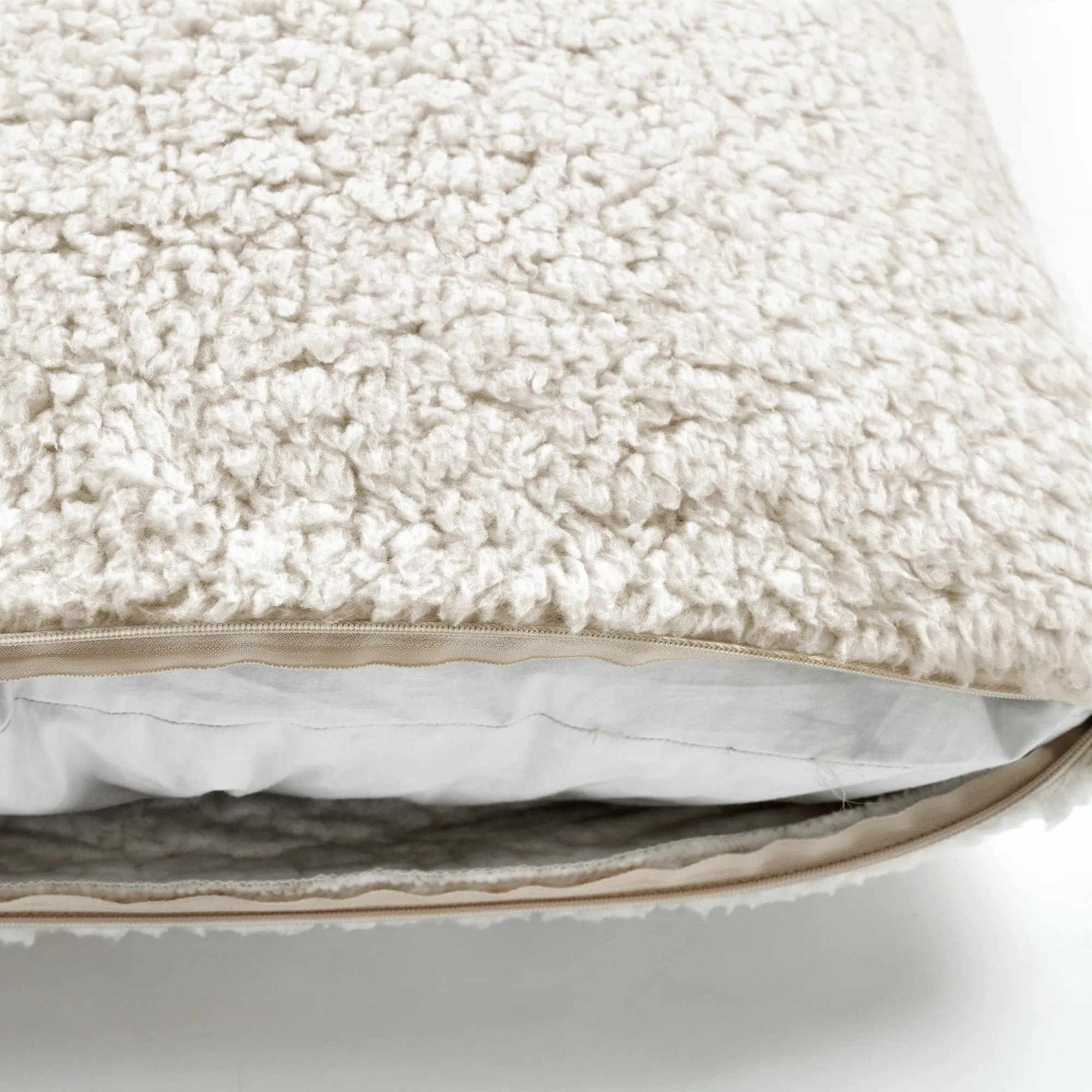 Cozy Soft Sherpa Reversible Decorative Throw Pillow Cover