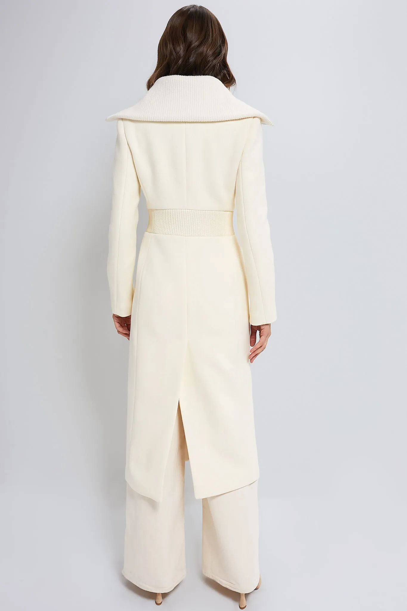 Cream Clarice Wool Coat