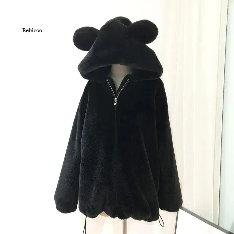 Cute Bear Hooded Coat