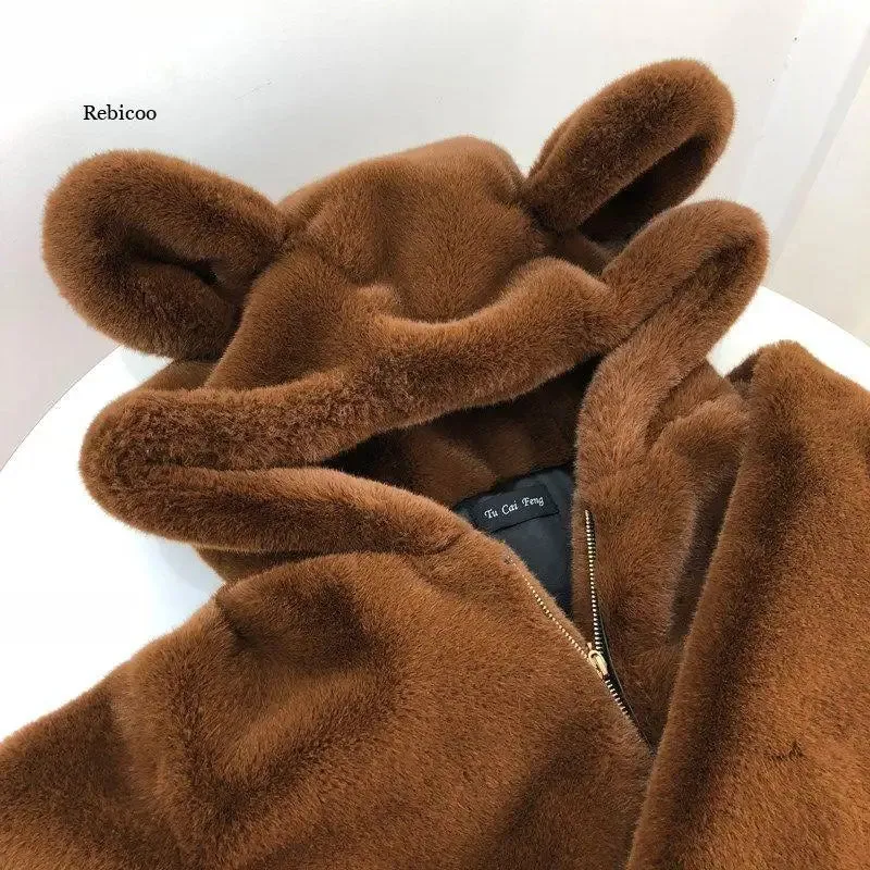 Cute Bear Hooded Coat