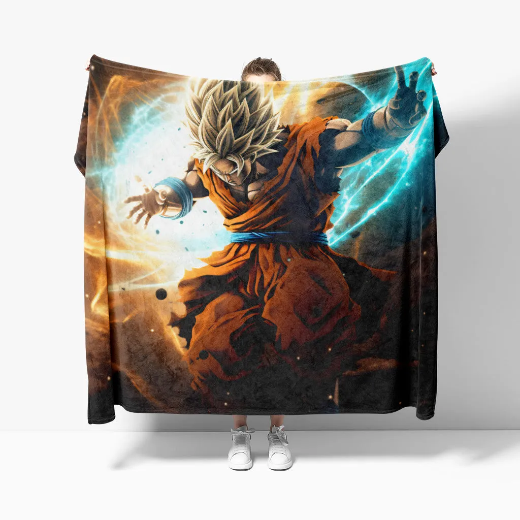 DBZ Great Saiyaman Thin Fleece Blanket