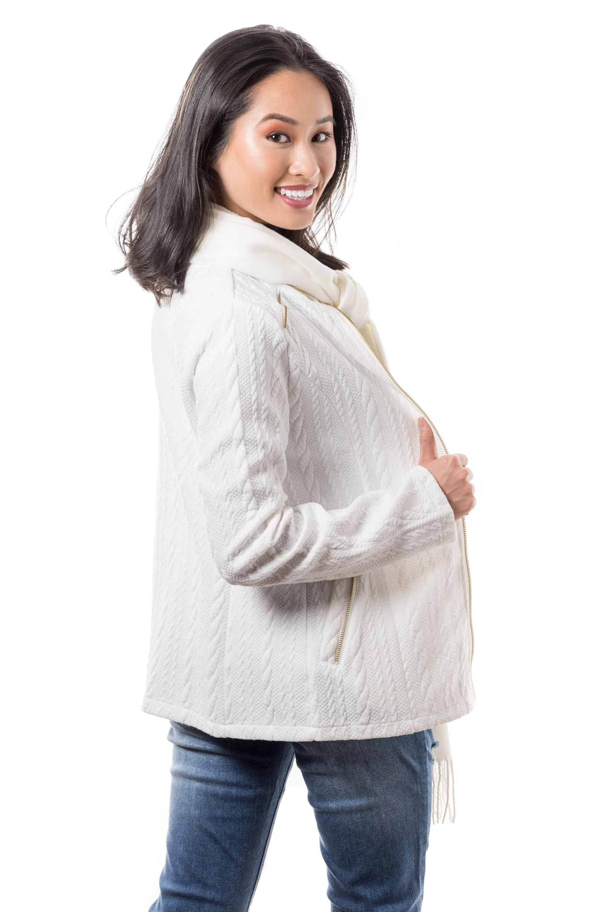 Eva Sweater- Jacket (Ivory)