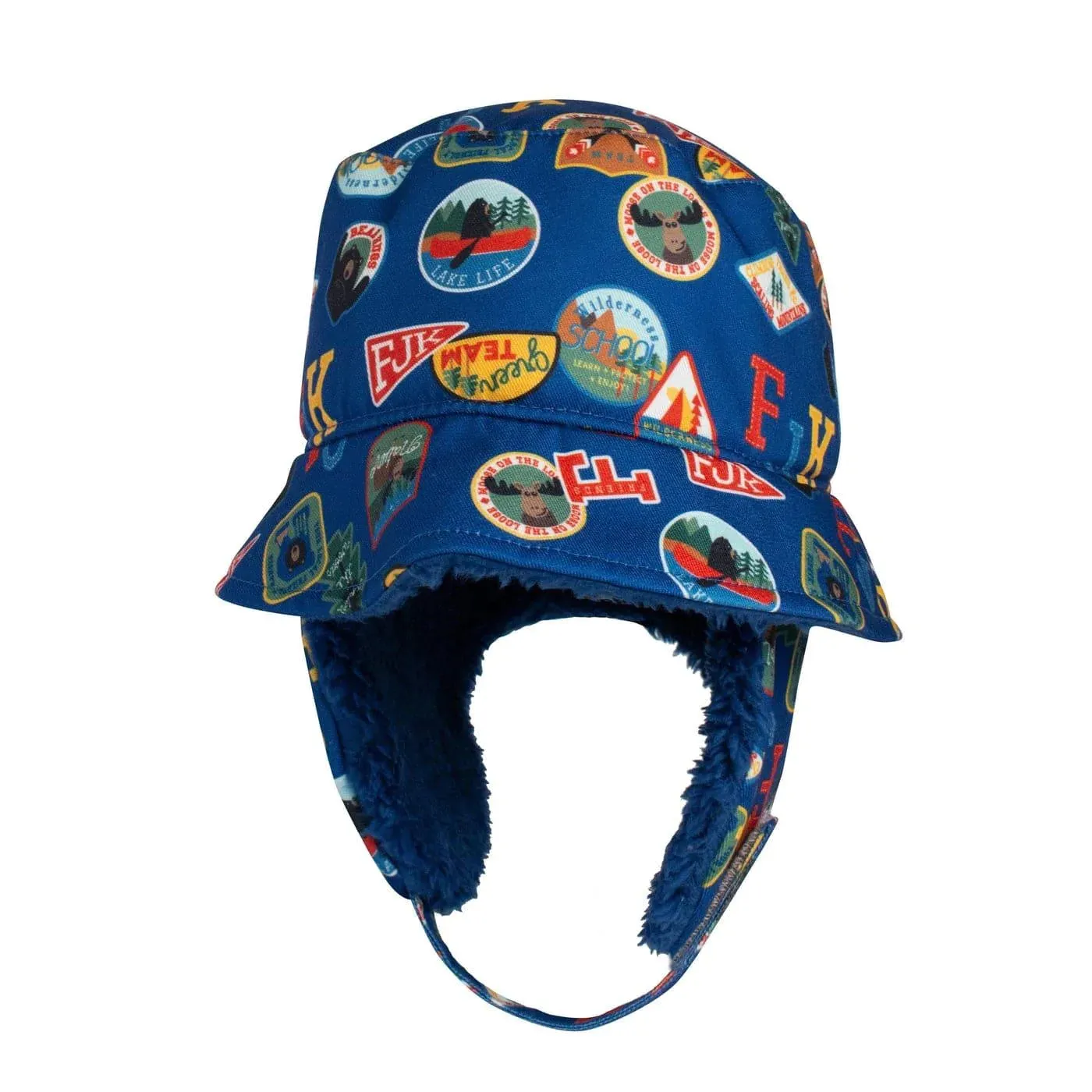 Flapjack Kids Winter Bucket Hat - Patches 2-4Y