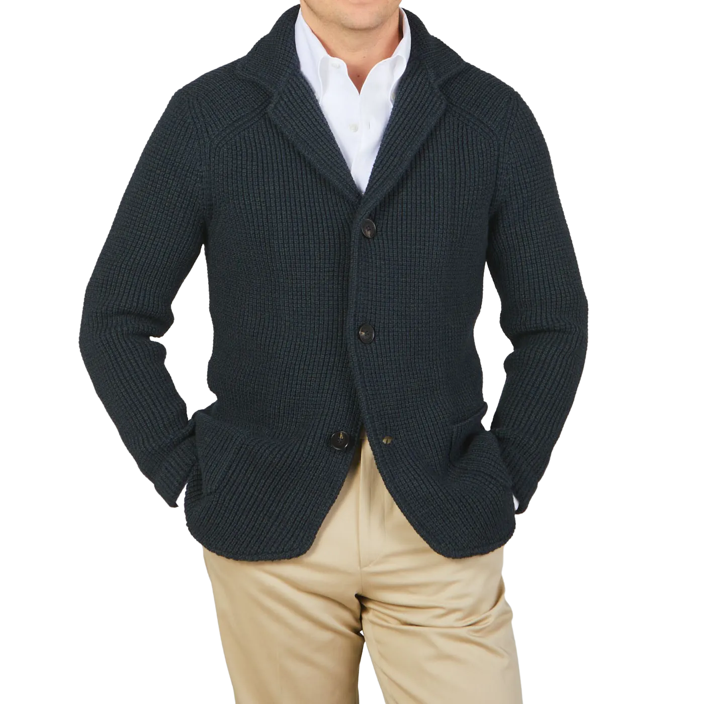 Green Blue Zegna Baruffa Wool Brenta Jacket