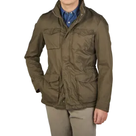 Green Washed Cotton Field Jacket