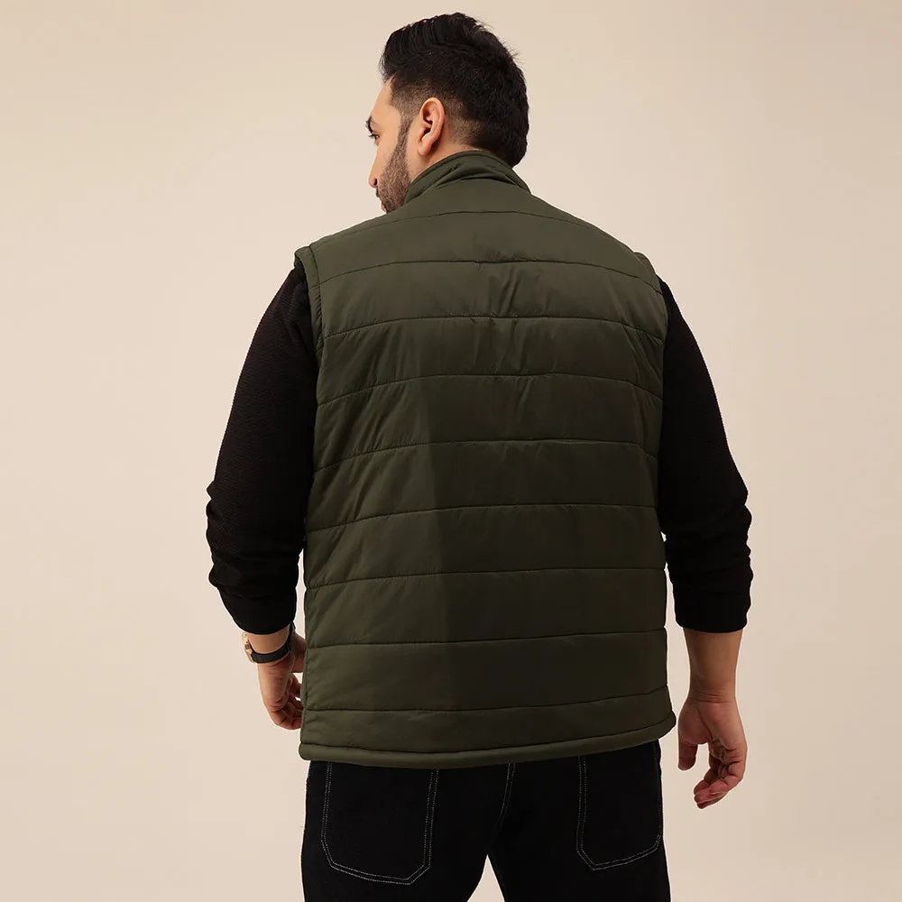 Half Sleeves Puffer Jacket