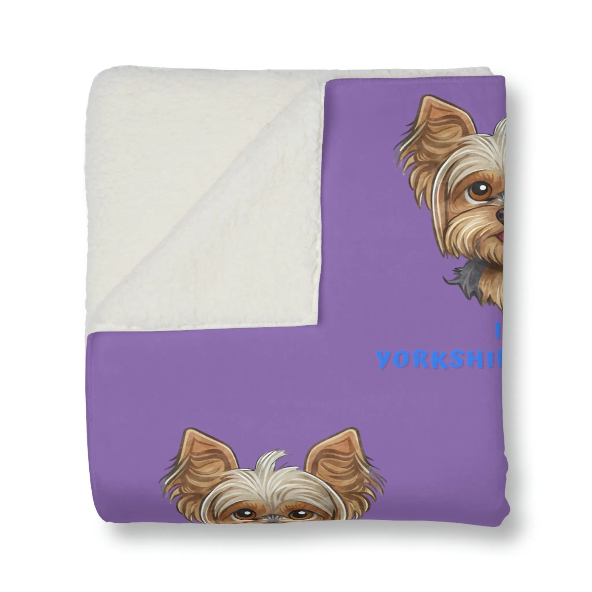 I love my Yorkshire Terrier Dog POD Sherpa Blanket