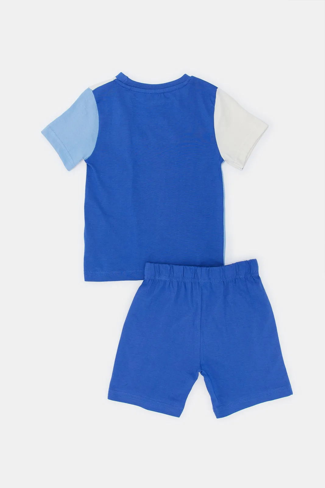 Inafnt Boys Blue Dads Best Friend Casual  Set (2 Piece)