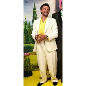 Jonathan Bailey at Movie Wicked Premiere White Tuxedo