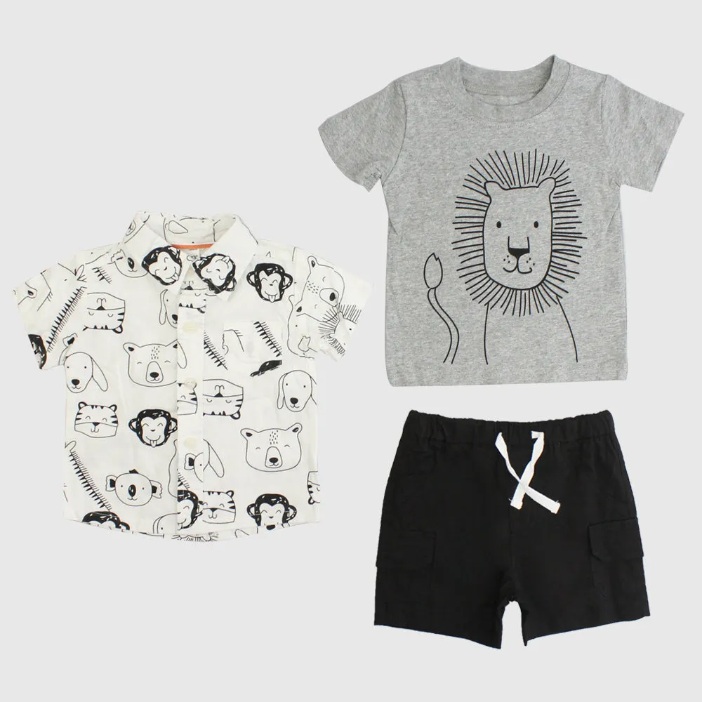 King Of The Jungle 3-Piece Outfit Set