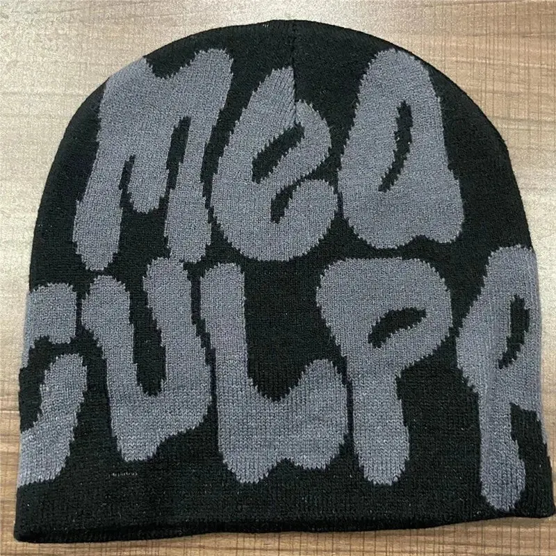 Mea Culpas Beanie Bonnet Y2k Beanies Mea Culpa Women's Cap Winter for Women Hats Accessories