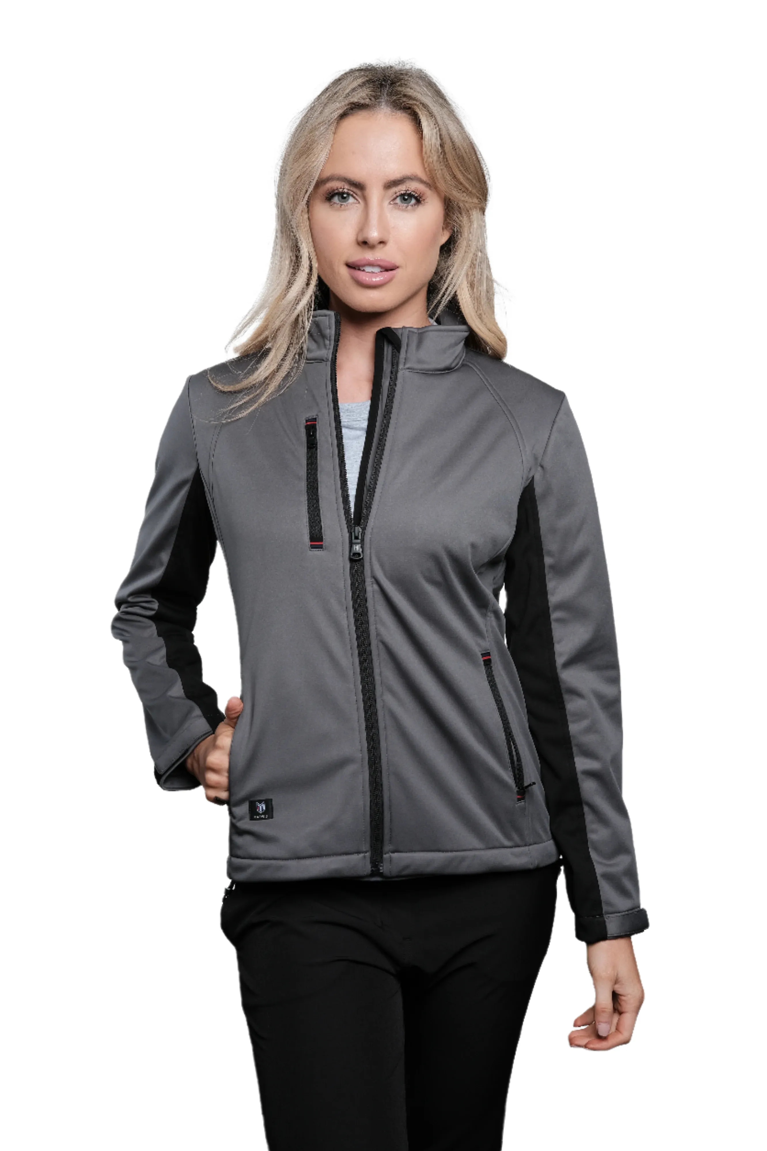 Monarch Grey/Black Women's Softshell Jacket