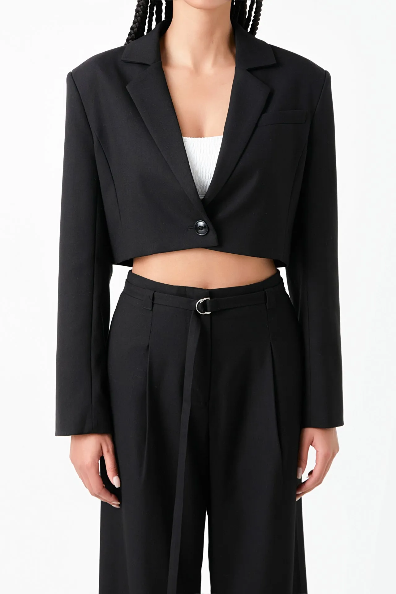 Oversized Cropped Blazer