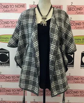 Papillon Plaid Poncho (Size XS)