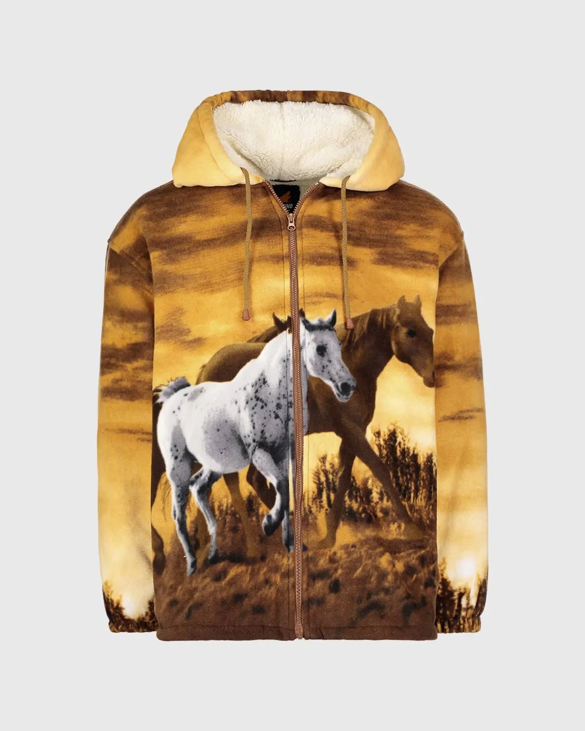 Plush Sherpa Full-Zip Animal Hoodie