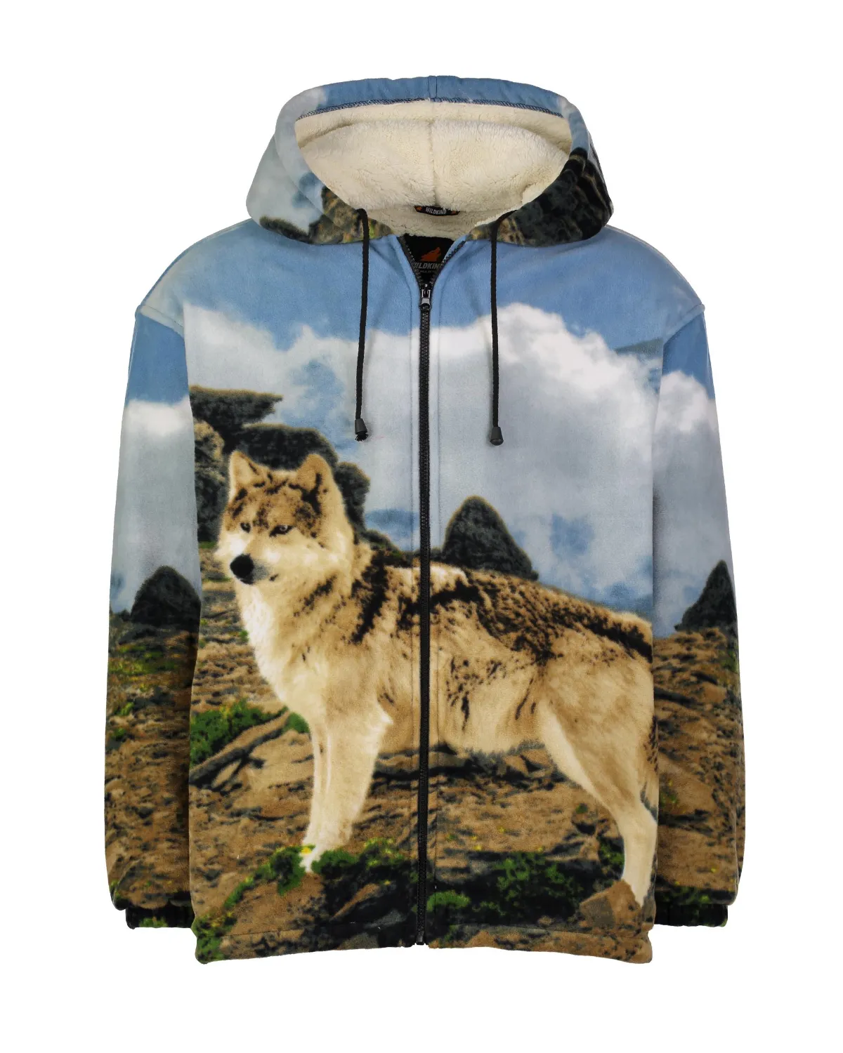 Plush Sherpa Full-Zip Animal Hoodie