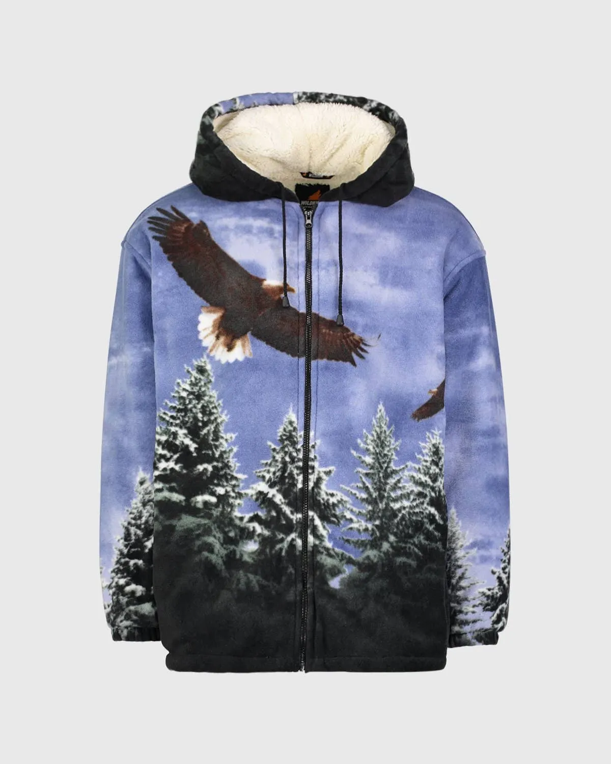 Plush Sherpa Full-Zip Animal Hoodie