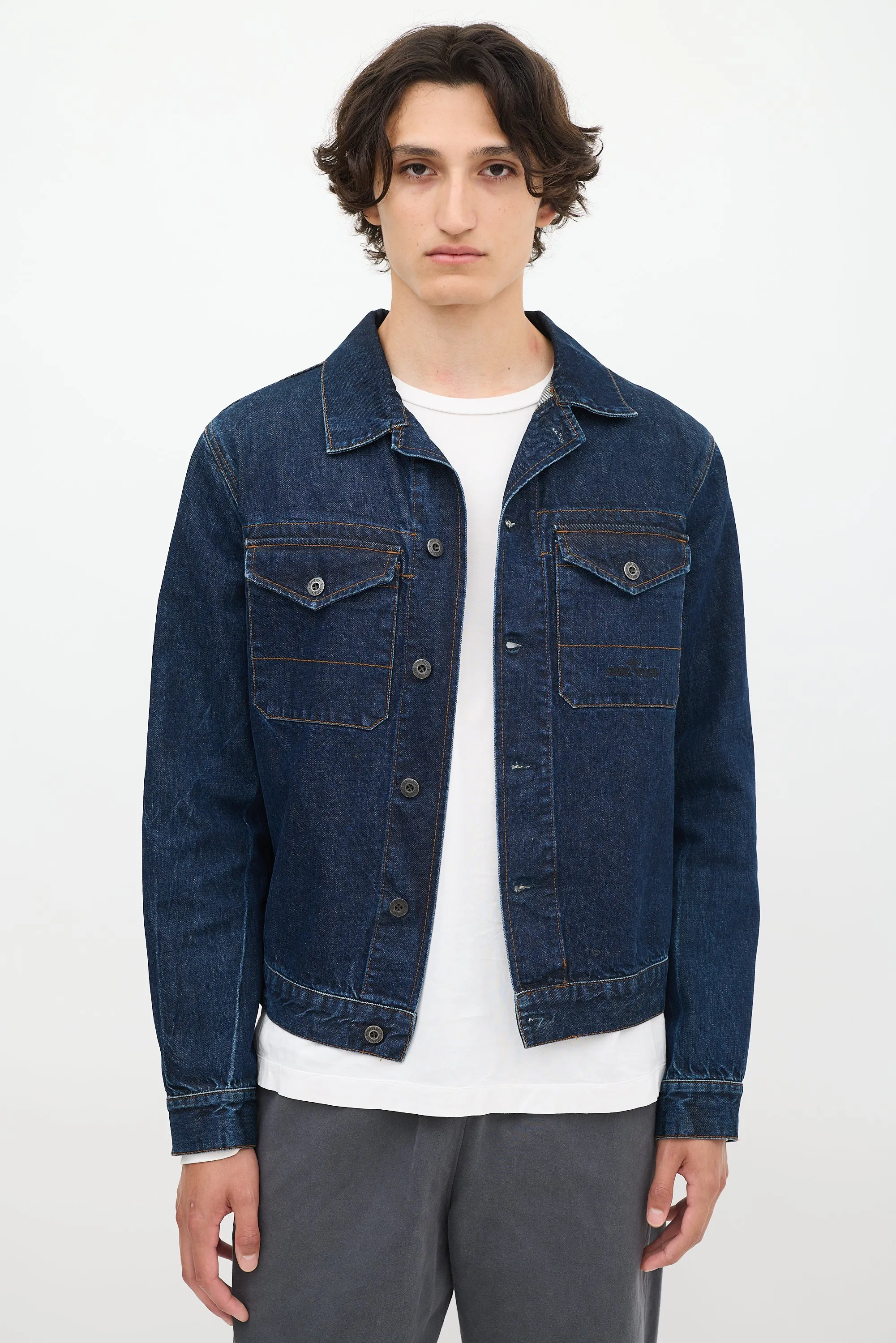 Raw Denim Two Pocket Jacket