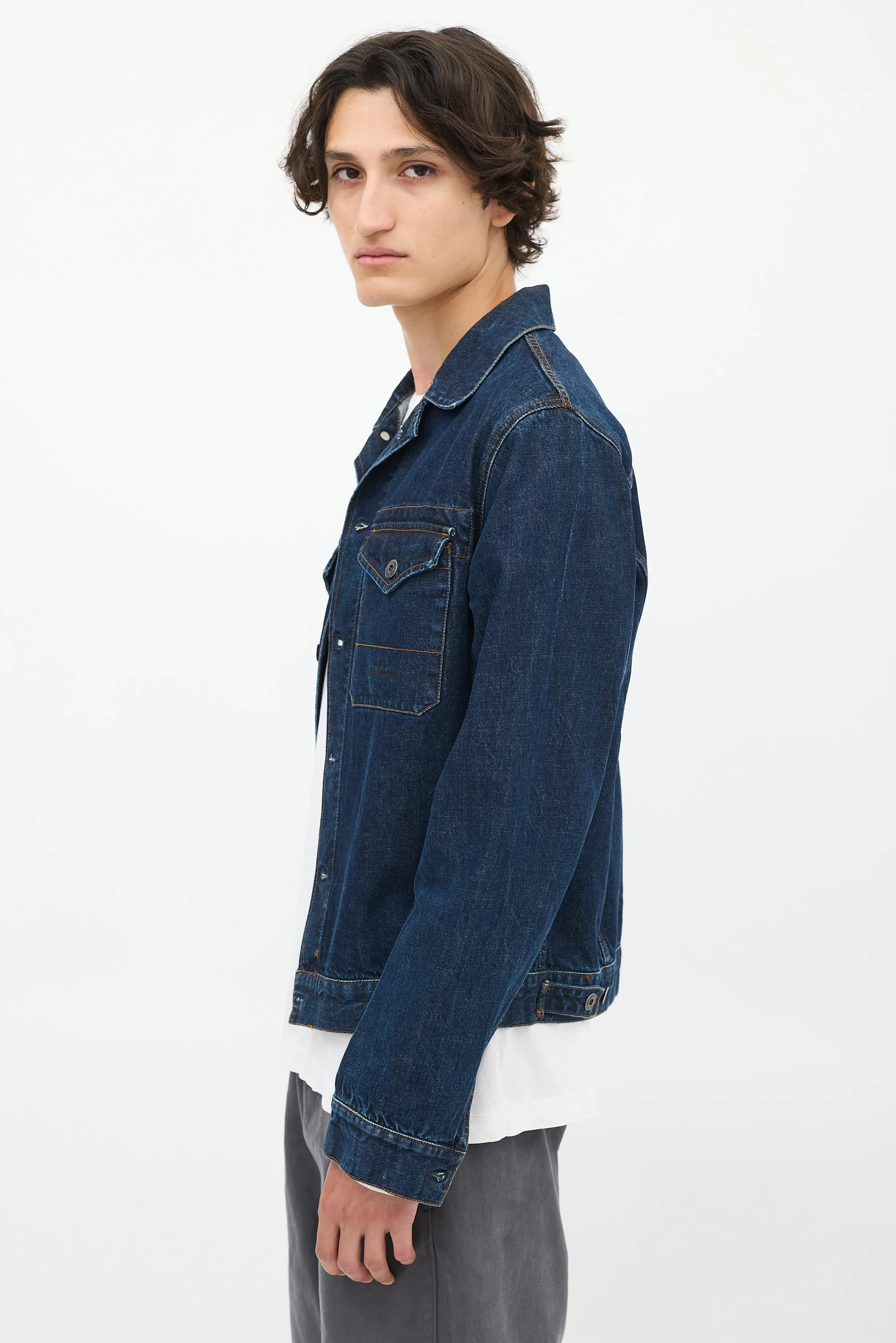 Raw Denim Two Pocket Jacket