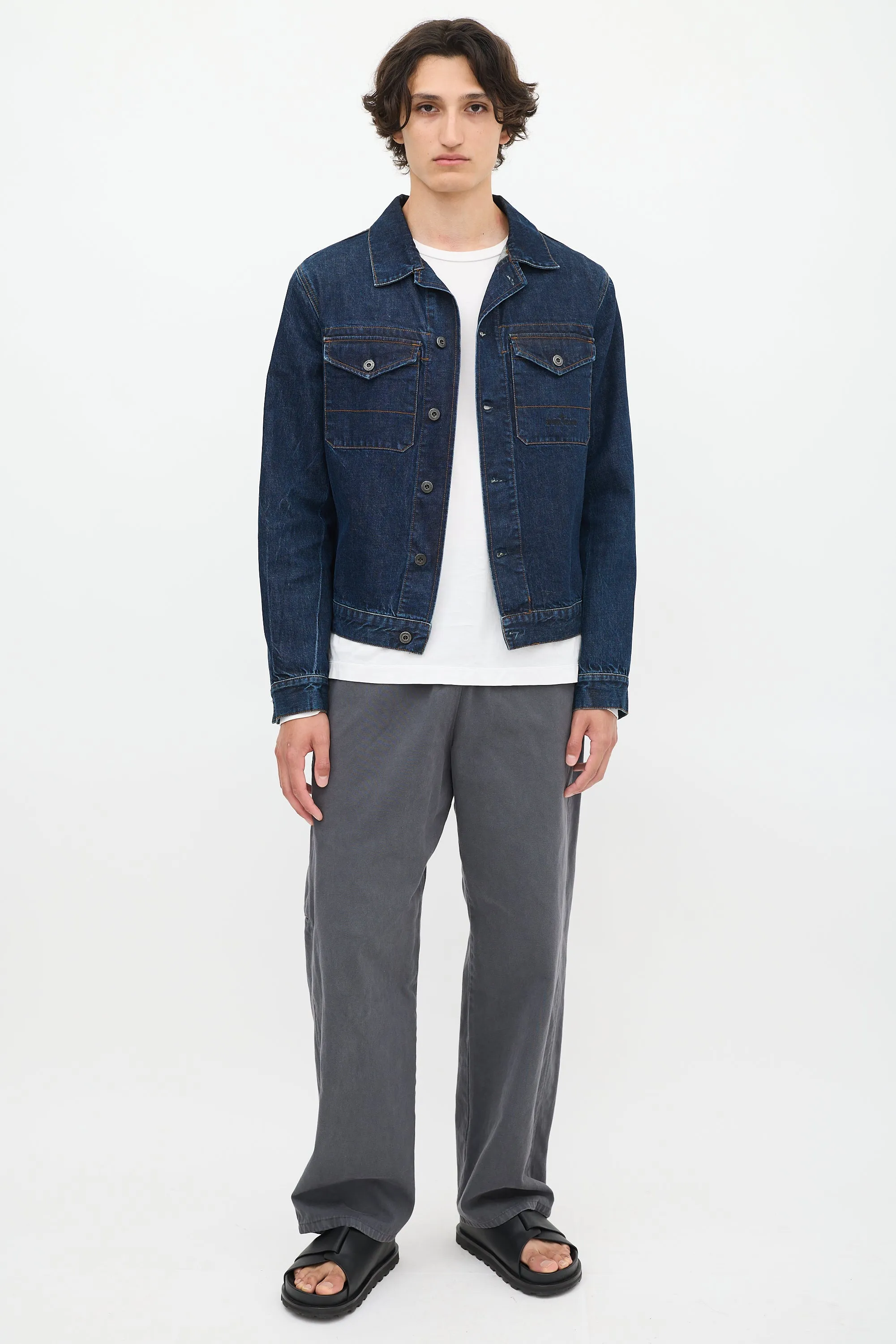 Raw Denim Two Pocket Jacket