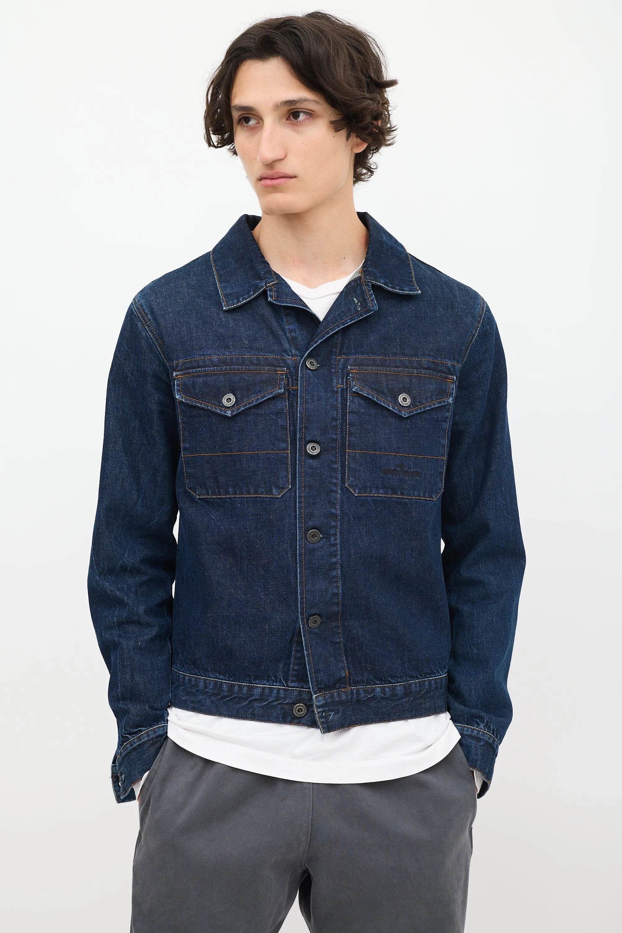 Raw Denim Two Pocket Jacket