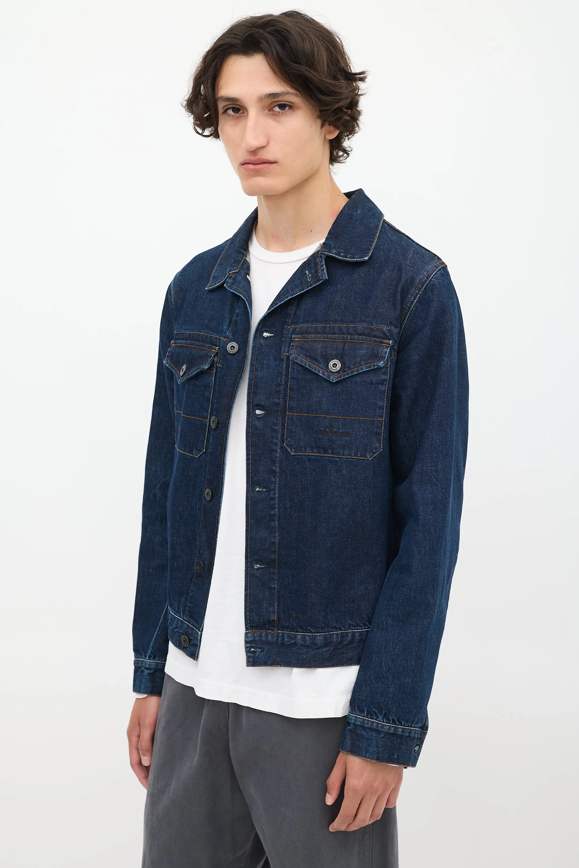 Raw Denim Two Pocket Jacket