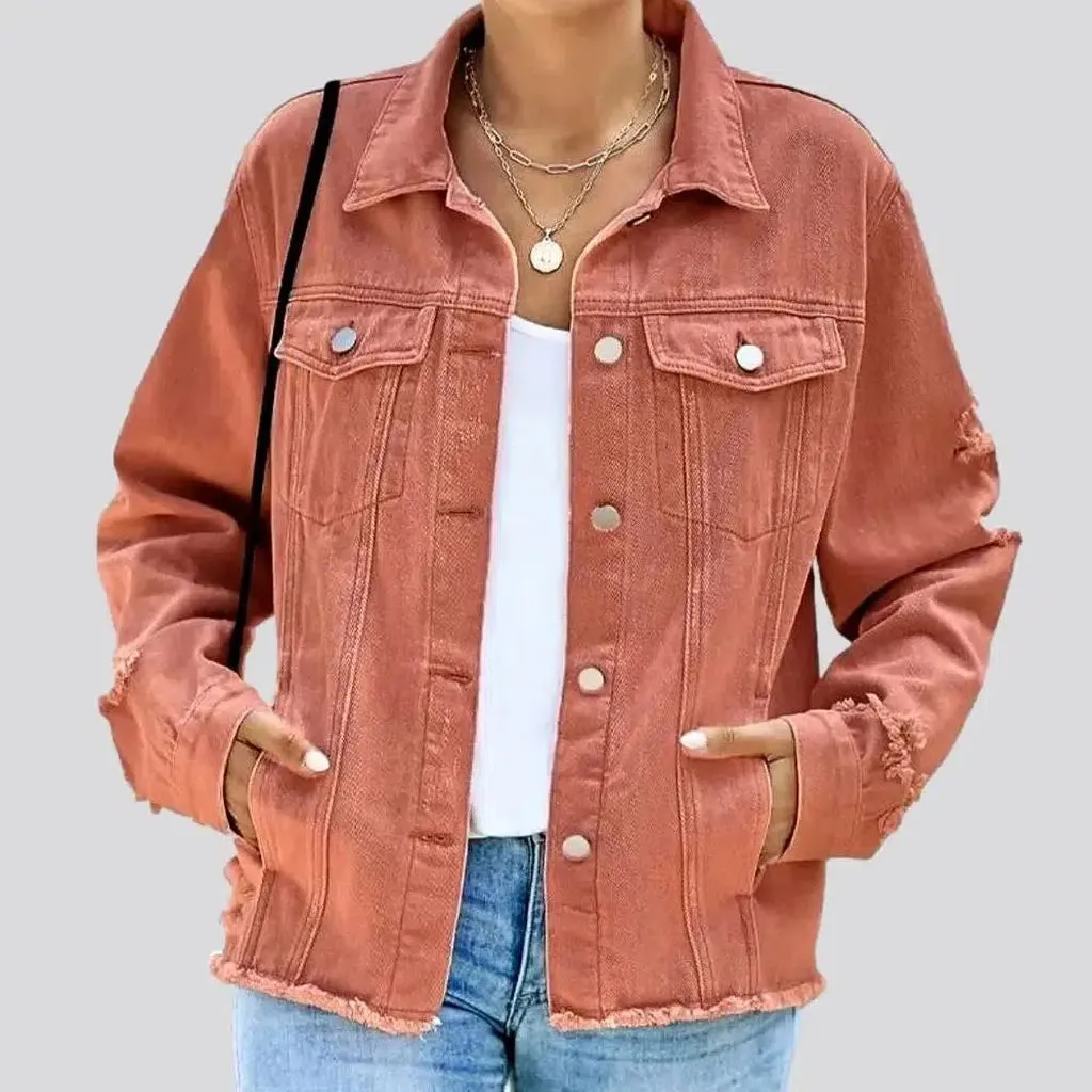 Regular vintage women's jean jacket