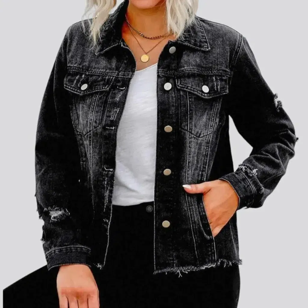 Regular vintage women's jean jacket