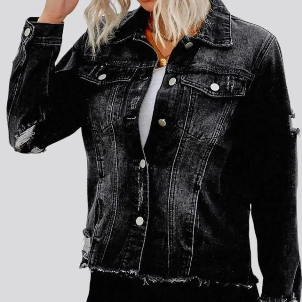 Regular vintage women's jean jacket