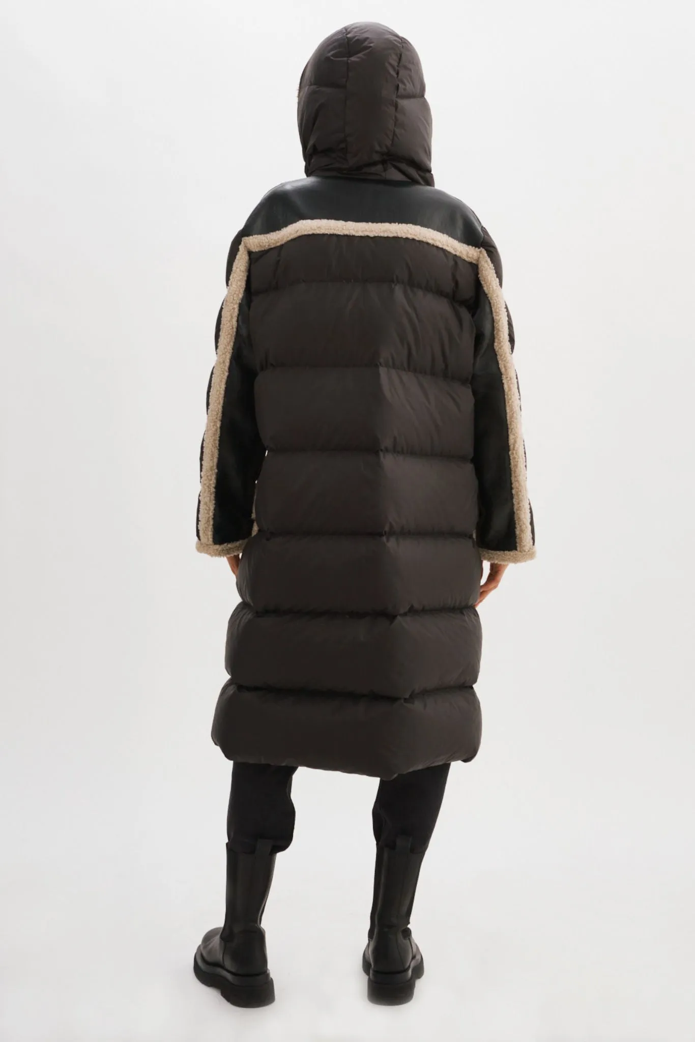 REXANA | Mixed Media Puffer Coat