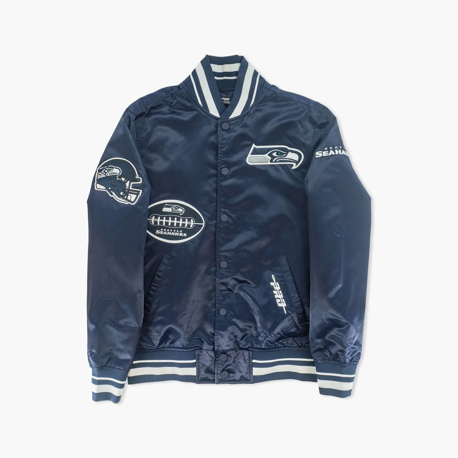 Seattle Seahawks Olde Time Football Satin Jacket