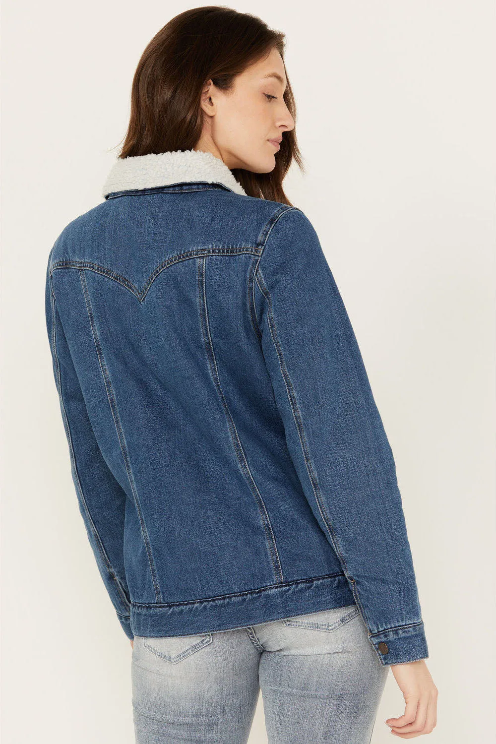 Sherpa Lined Denim Barn Jacket