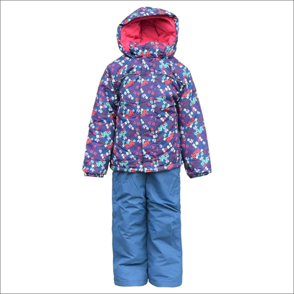 Snow Country Outerwear Little Girls Winter Snowsuit Ski Jacket and Snow Pants Set S-L