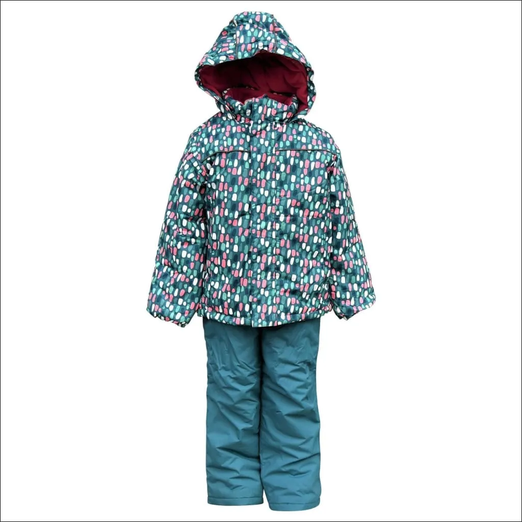 Snow Country Outerwear Little Girls Winter Snowsuit Ski Jacket and Snow Pants Set S-L