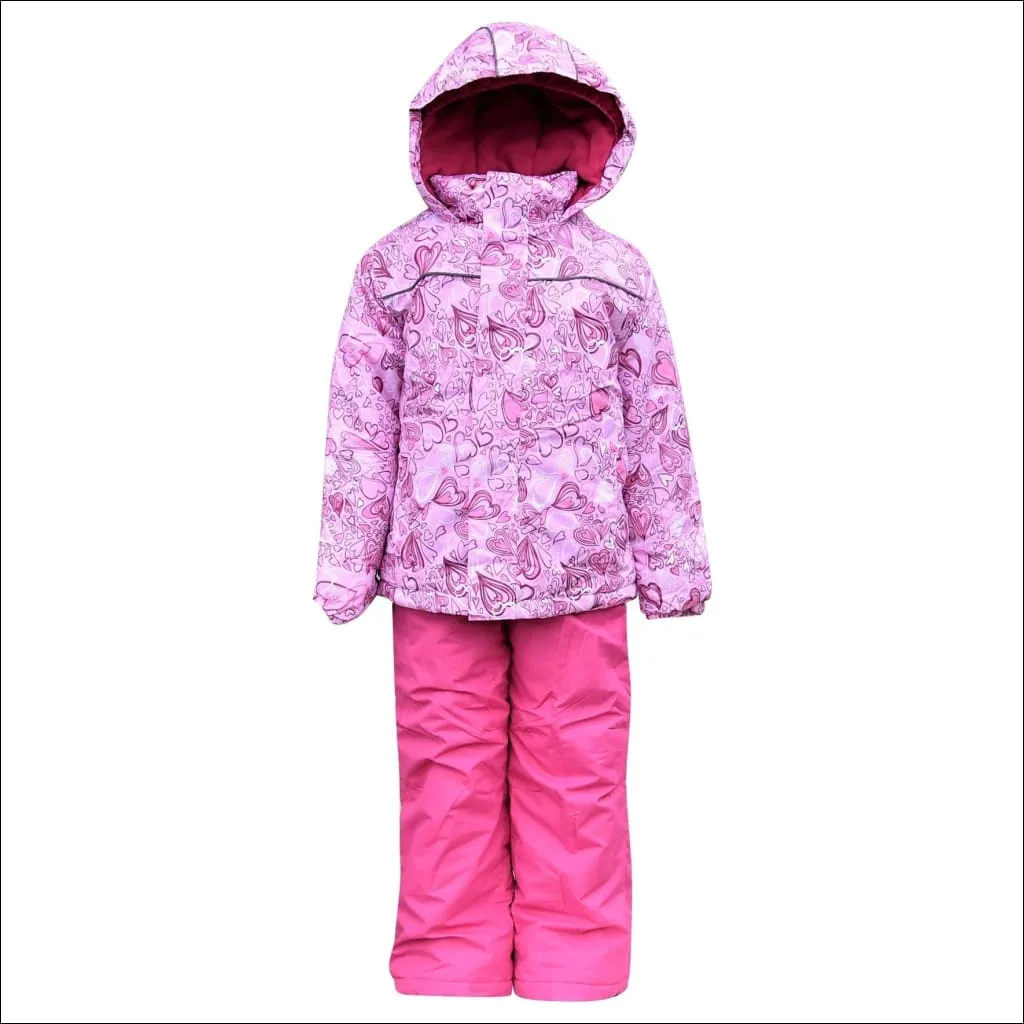 Snow Country Outerwear Little Girls Winter Snowsuit Ski Jacket and Snow Pants Set S-L