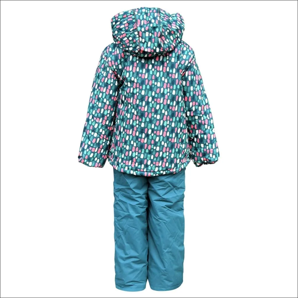 Snow Country Outerwear Little Girls Winter Snowsuit Ski Jacket and Snow Pants Set S-L