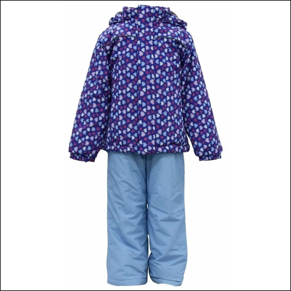 Snow Country Outerwear Little Girls Winter Snowsuit Ski Jacket and Snow Pants Set S-L