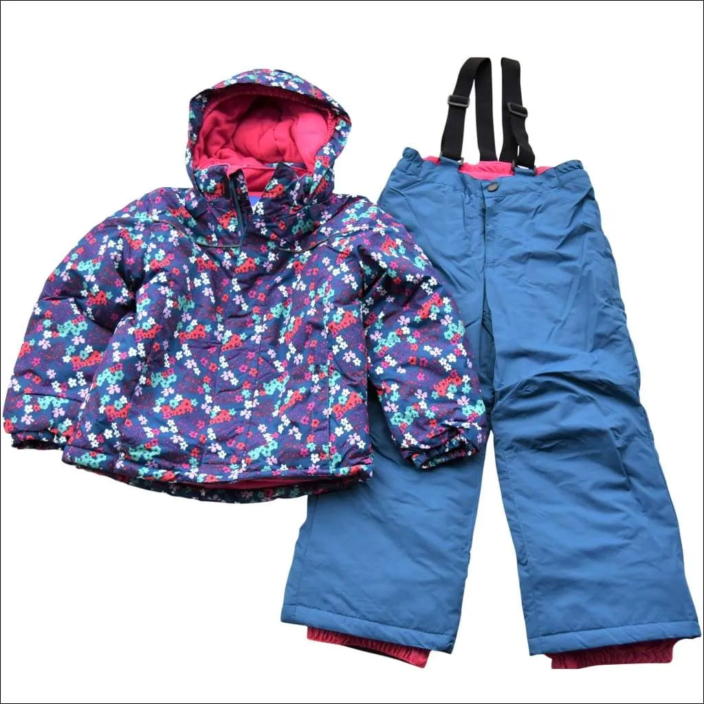 Snow Country Outerwear Little Girls Winter Snowsuit Ski Jacket and Snow Pants Set S-L